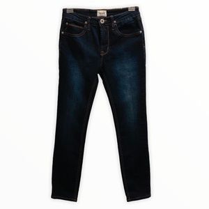 Hudson Jeans Girls Lightly Distressed Dark Wash Skinny Jeans
